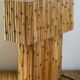 Lampe de table "nœuds en cascade" en bambou