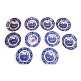 10 Assiettes anglaises Staffordshire Adams