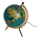 Globe vintage 1967 terrestre Taride tripode doré verre mappemonde - 22 cm