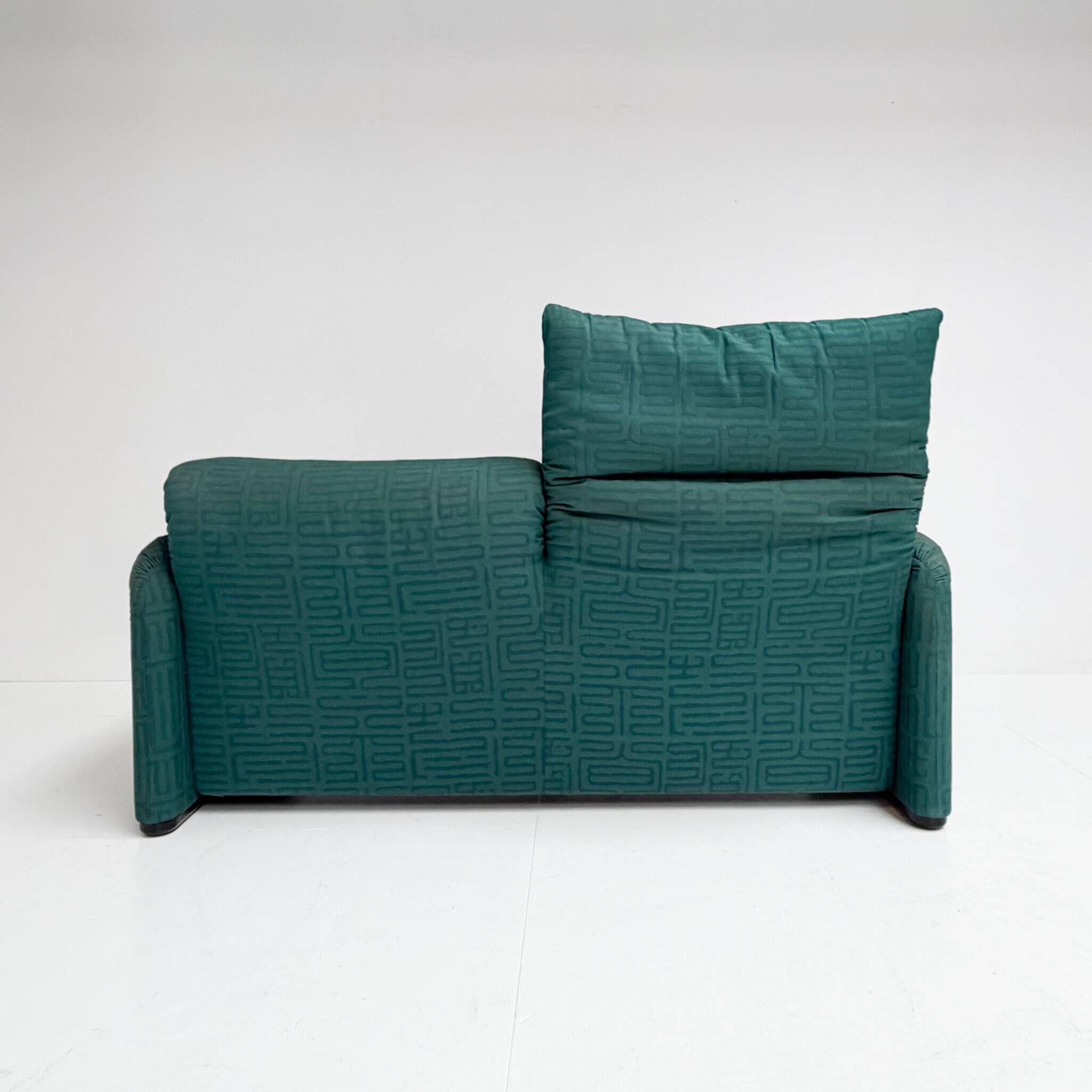 Maralunga sofa with footstool by Vico Magistretti for Cassina, 1970s