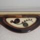 Majolika ceramic mirror, 1950-60