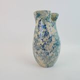 Heavy mixed earthenware vase signed under the base FC