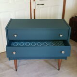 Blue vintage dresser