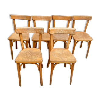 Set de six chaises bistrot Baumann