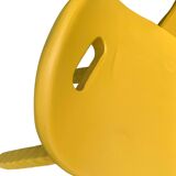 Chaises brutaliste ocre jaune 1960