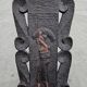 Antique carved wood Stargazer chair from the 1890s.