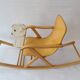 1950s children's bear rocking chair by Jatrok, Belgium