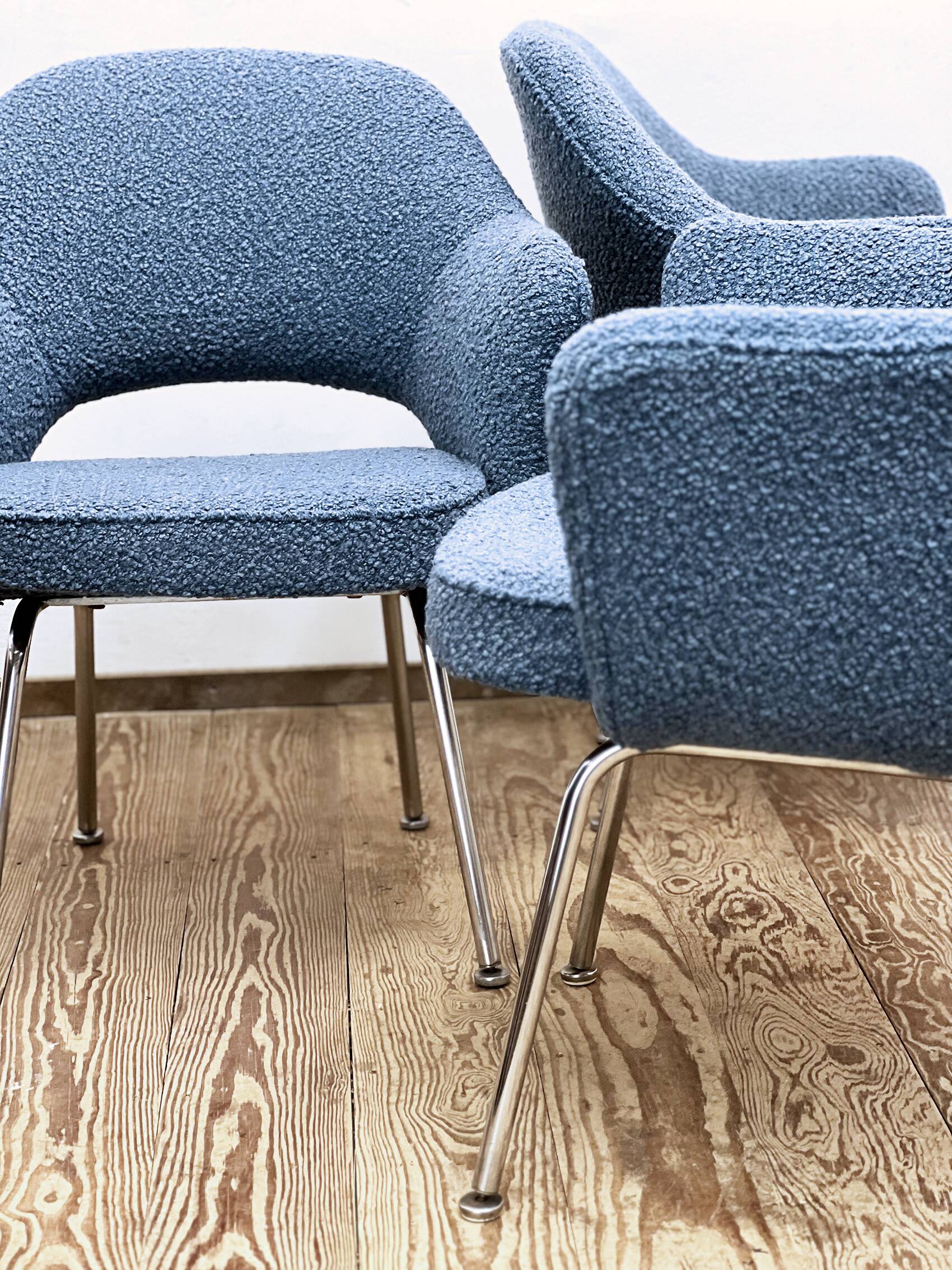 Set of 4 Executive Armchairs by Eero Saarinen, Knoll International, Germany