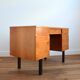 Scandinavian teak desk 2 pedestals 3 drawers 1960s