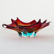 Platter, Murano glass, Italian design, 1970s, production: Italy