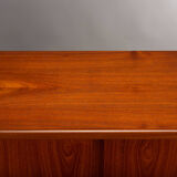 Danish teak high buffet, 1960s