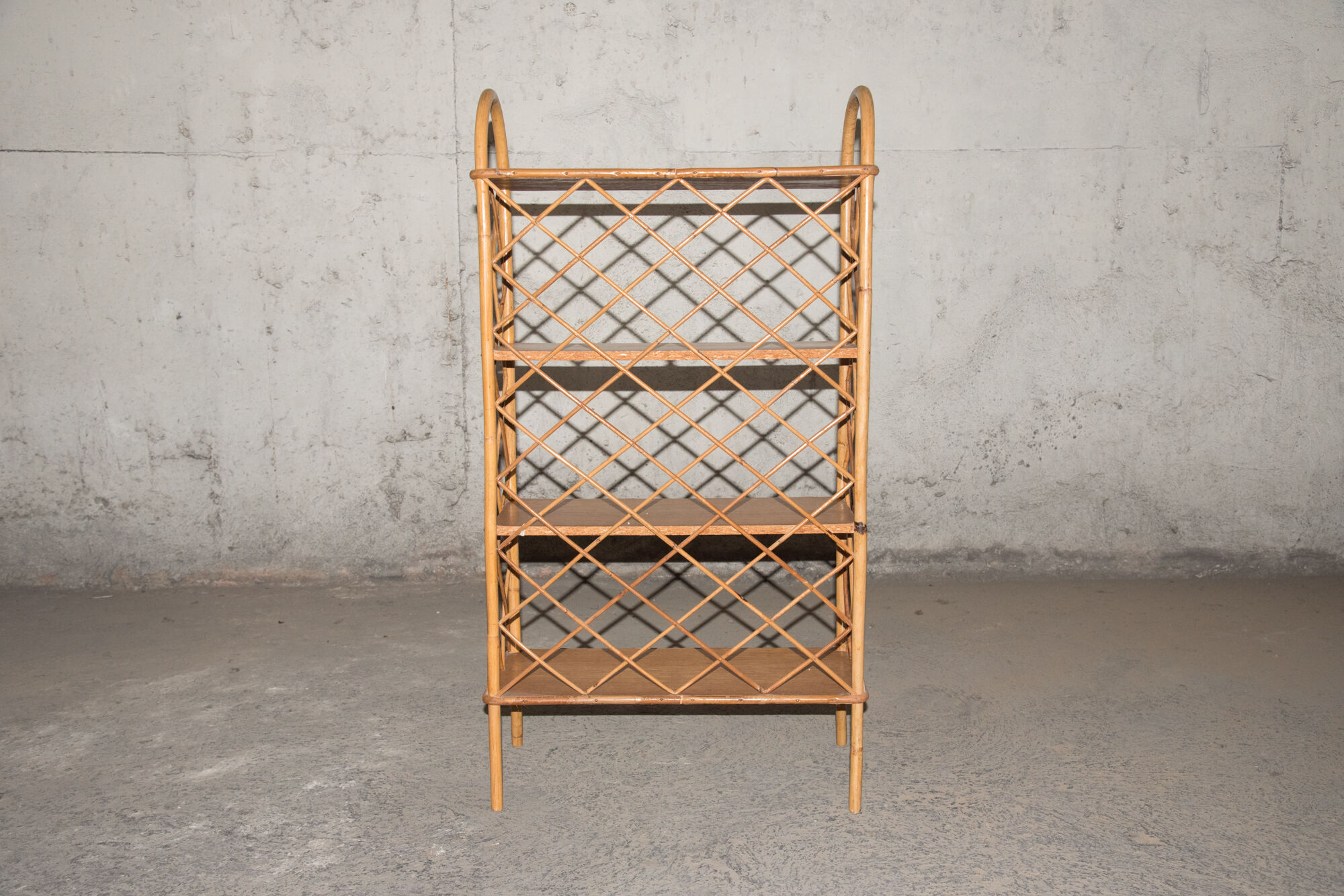 Bamboo library furniture - rattan 60's