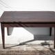 Farm table pear wood, old wood table, table 2 drawers, kitchen, countryside, chalet