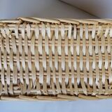 Wicker basket with handles