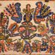 Antique hand-painted folk-style trunk (c.1880) #14