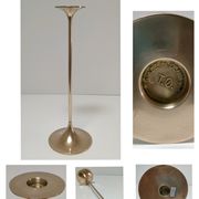 Hi Fi candle holder by Max Bruël for Torben Orskov solid brass h. 26,5 cm