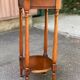 Vintage Louis XVI round solid wood side table 1970