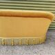 Bench-Toad 2 seats, Velvet padded, 60s mustard