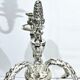 Chrysalia - pair of silvered bronze candelabra / €580