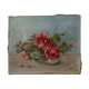Small bouquet of roses in her cup