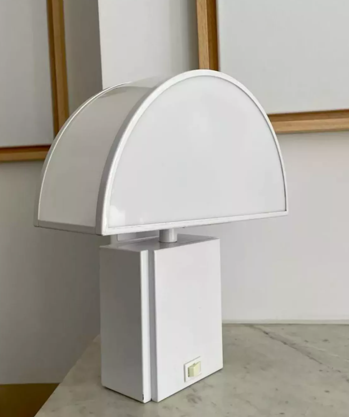 Applique Guzzini "Olympe", métal laqué blanc, Italie 1970