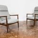 Mid-century high back armchairs by Edmund Homa, GFM, Poland, 1960s, set of