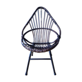 Small armchair in original and vintage Wicker for child