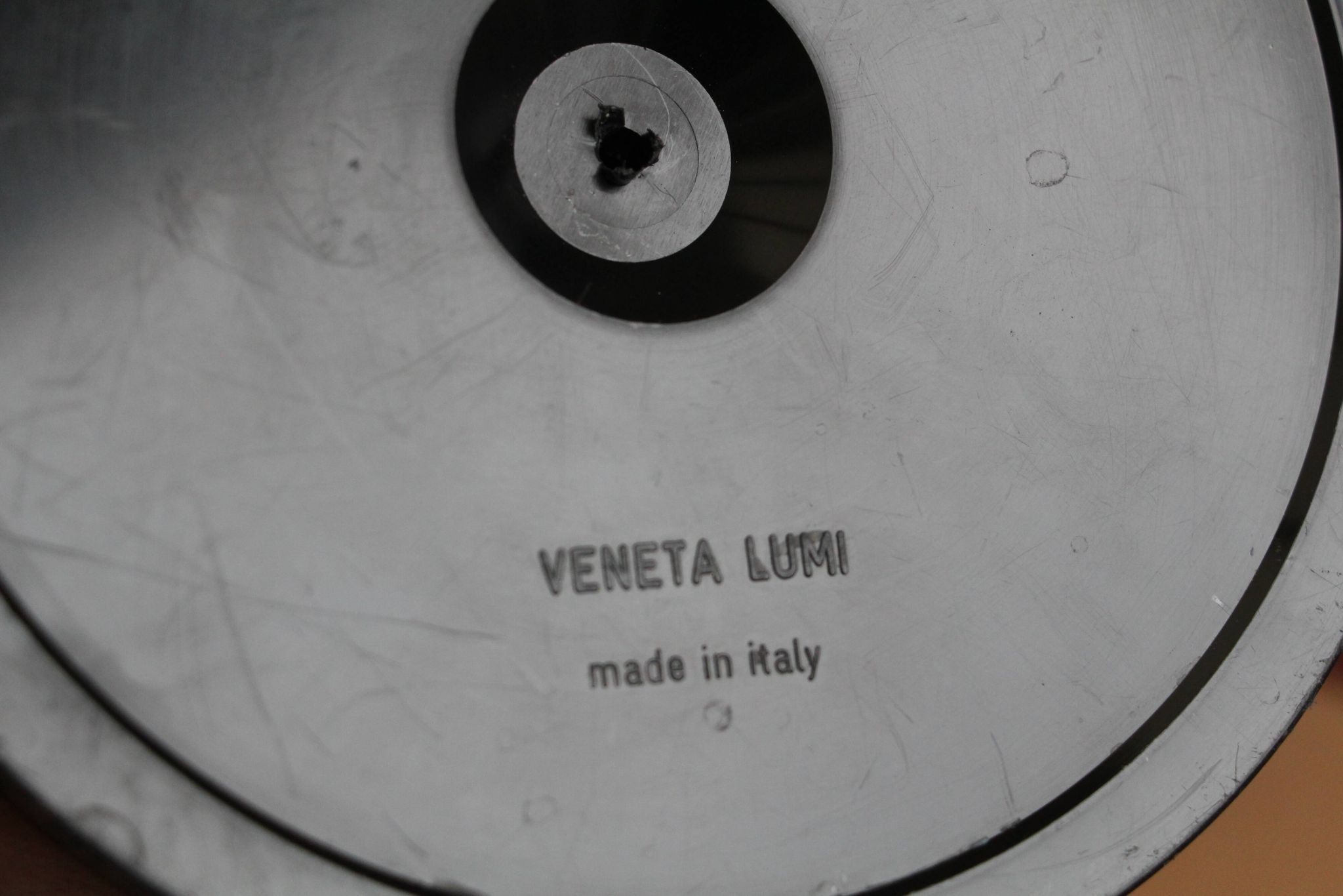 Red desk lamp Veneta Lumi 70's