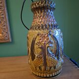 60'S keramik lamp, peacock decor