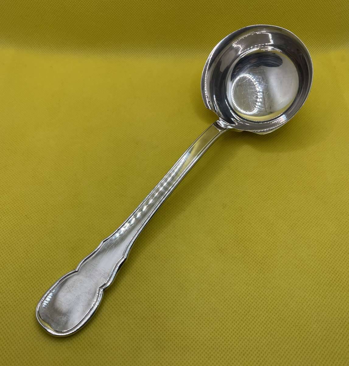 Boulenger silver metal dessert ladle