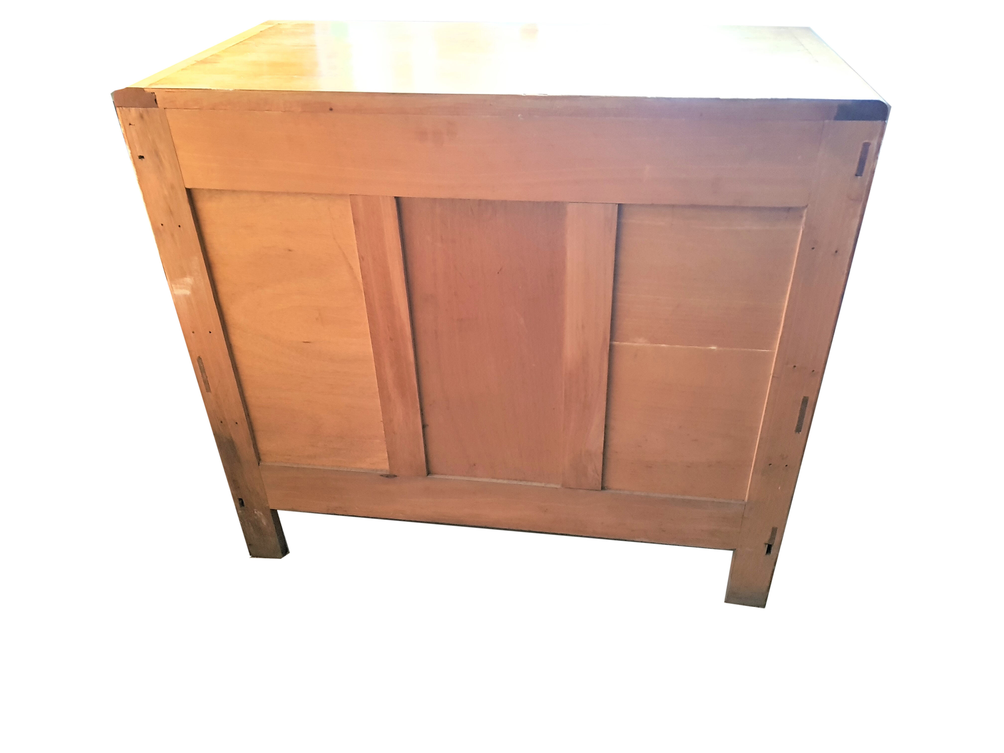 Art deco oak chest of drawers