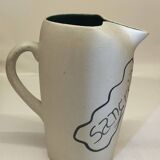 Vintage Spanish Sangria Pitcher Jug with Lobster Decor