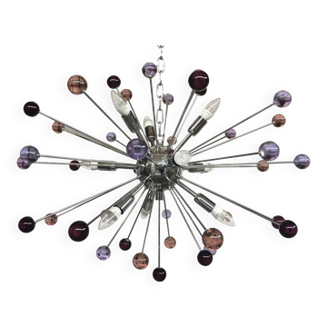 Lustre Spheres en verre de murano