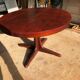 Table ronde à manger extensible Baumann et 4 chaises gondole