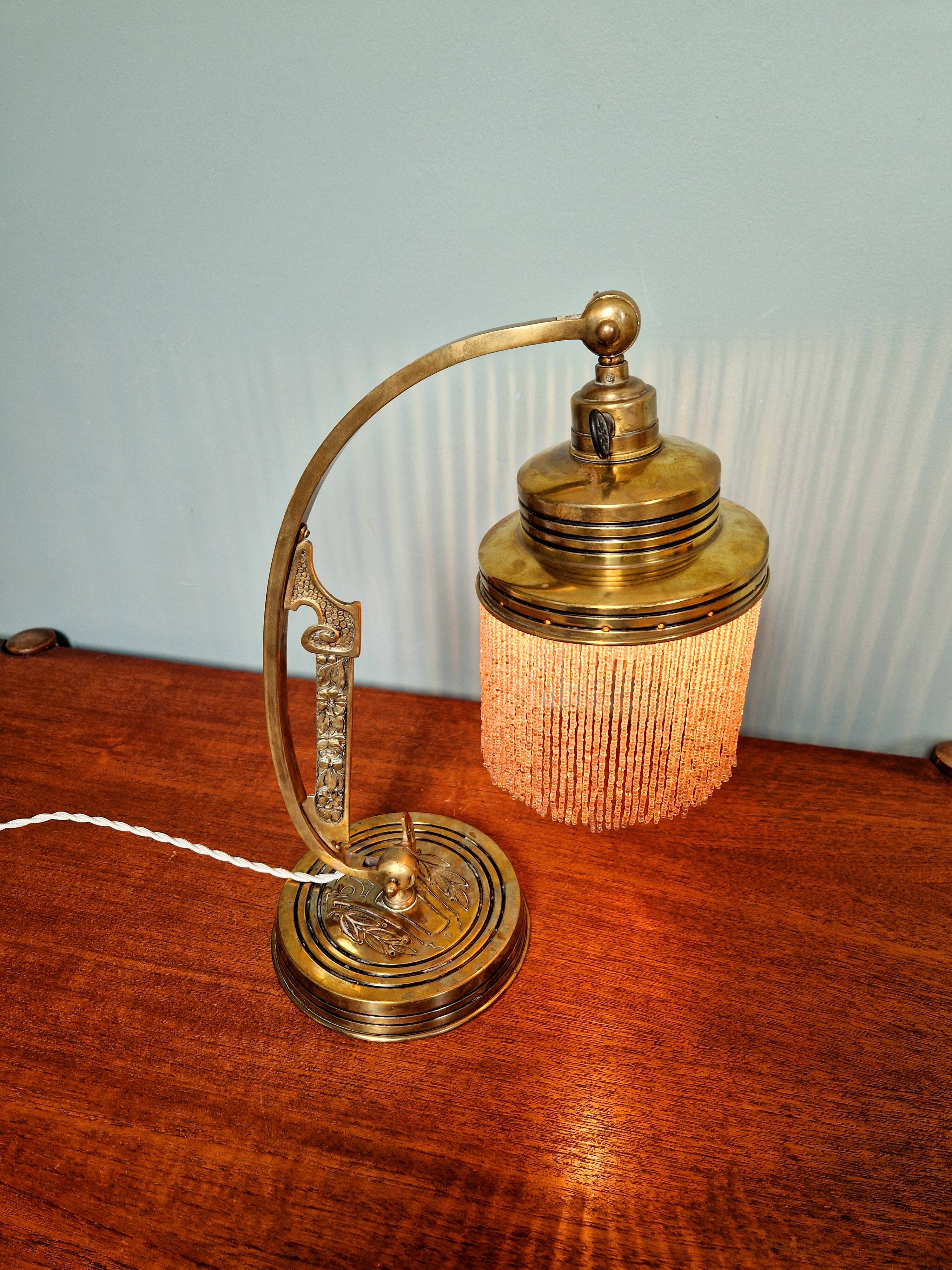 Parisian Art Nouveau Lamp, 1910s