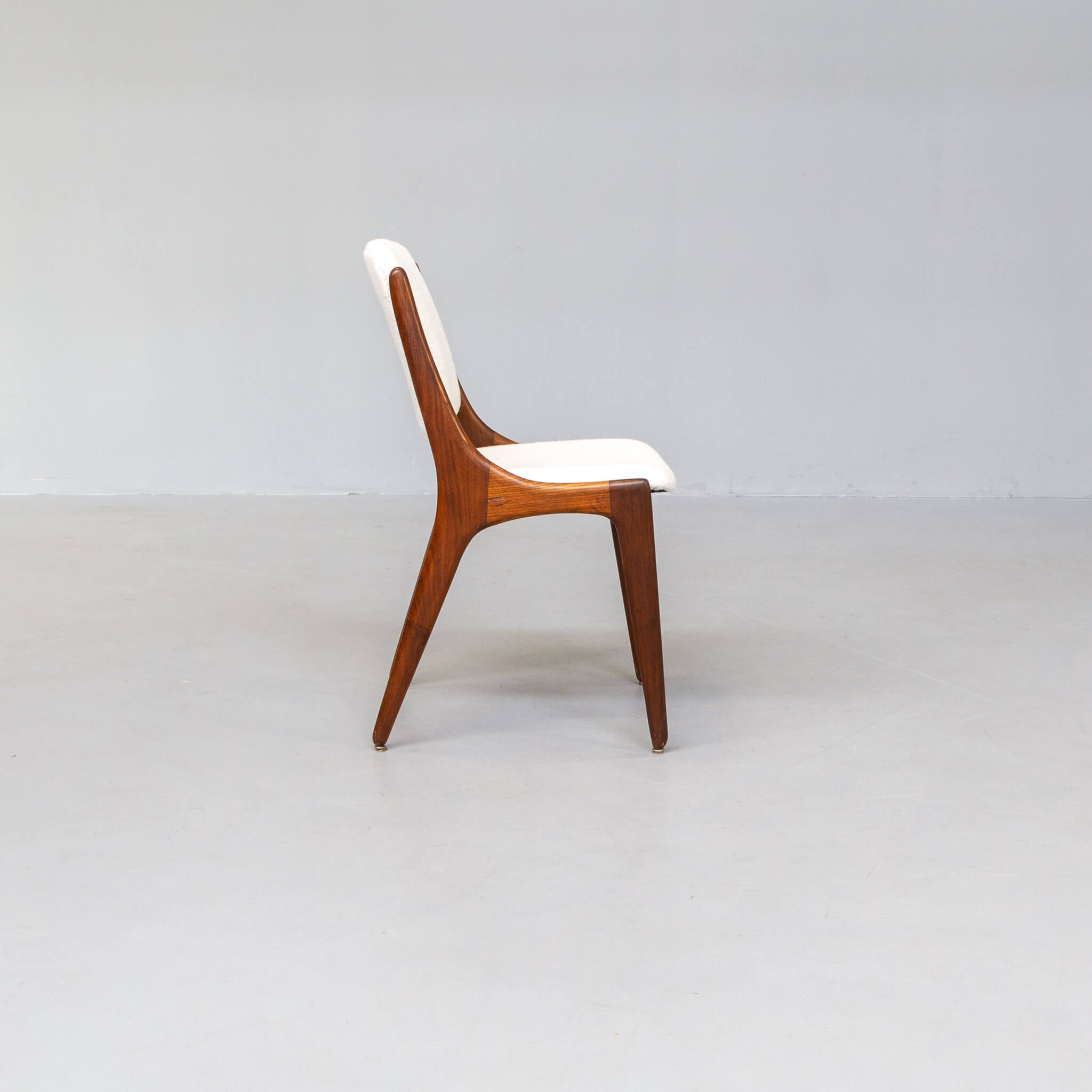 4 60s teak dining chairs for Mahjongg Holland