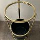 Vintage umbrella door in gilded metal 70s