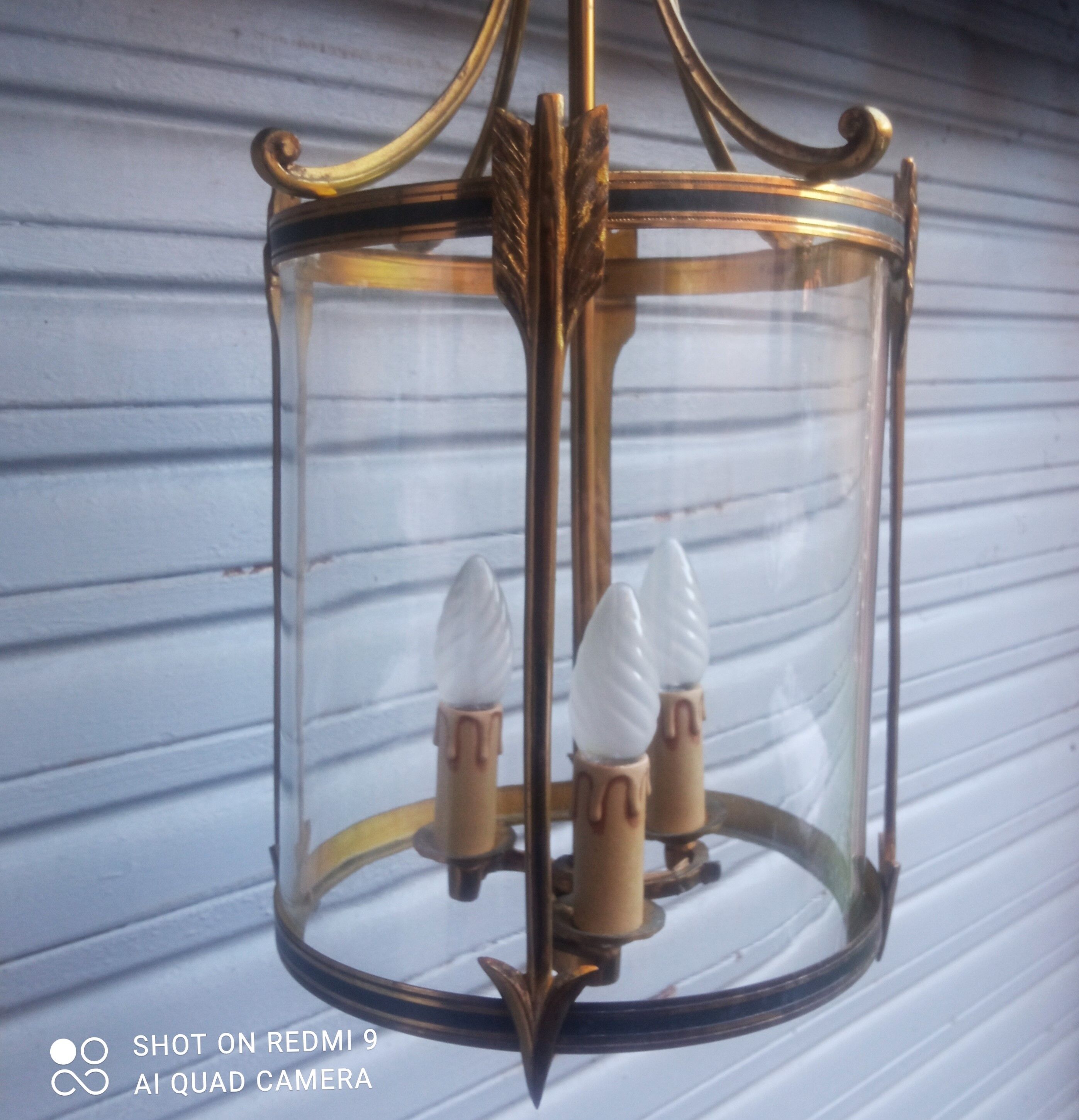 Bronze and brass lantern in Empire style - 4,400 kg!