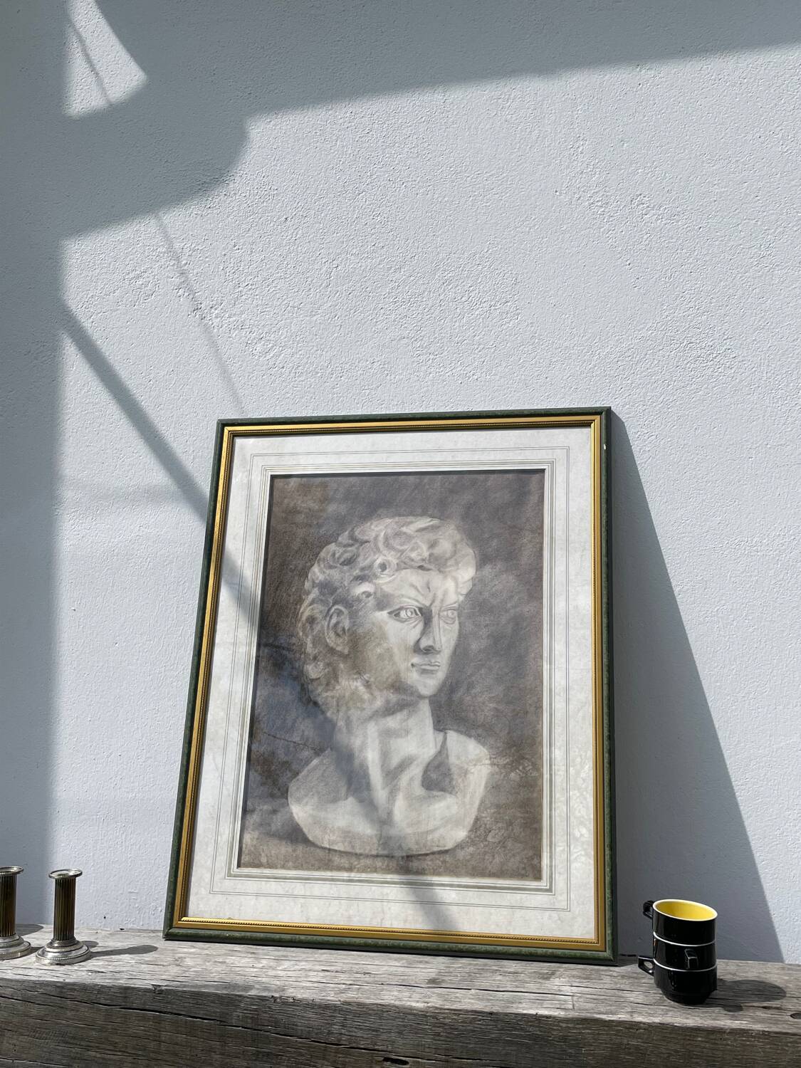 Pencil drawing of a bust