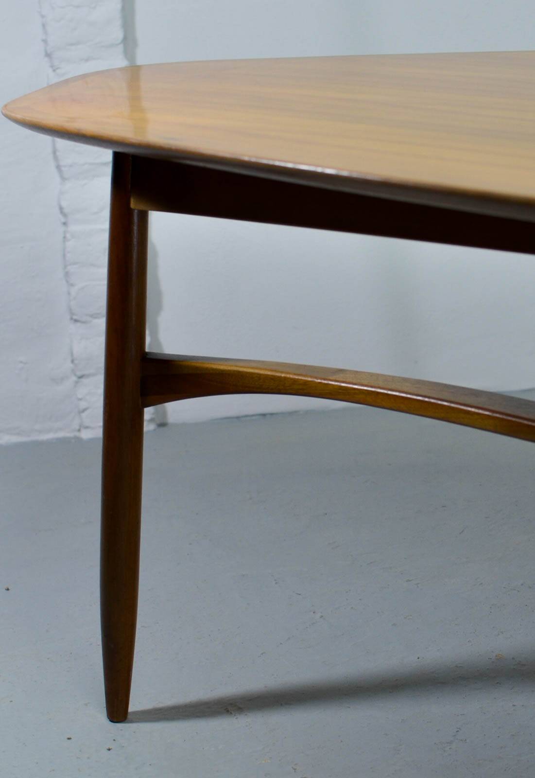 Table basse en forme de rein laquée de forme libre Svante Skogh, Suède, années 1960