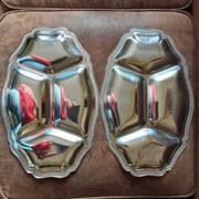 Set of 2 stainless steel dishes Guy Degrenne