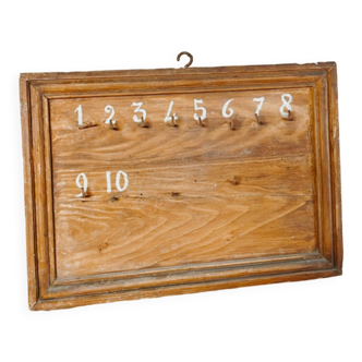 Tableau clé d’hôtel vintage en bois