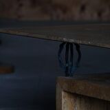 Mid-century rectangular marble coffee table, made in Italy, 1970s.