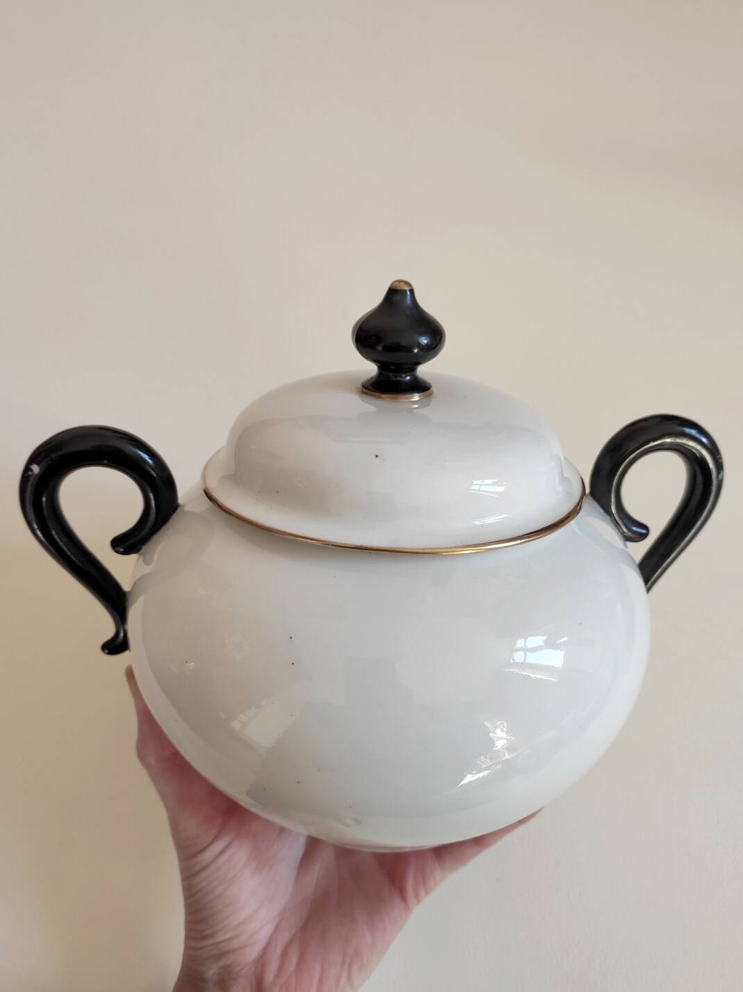 Large porcelain candy dish