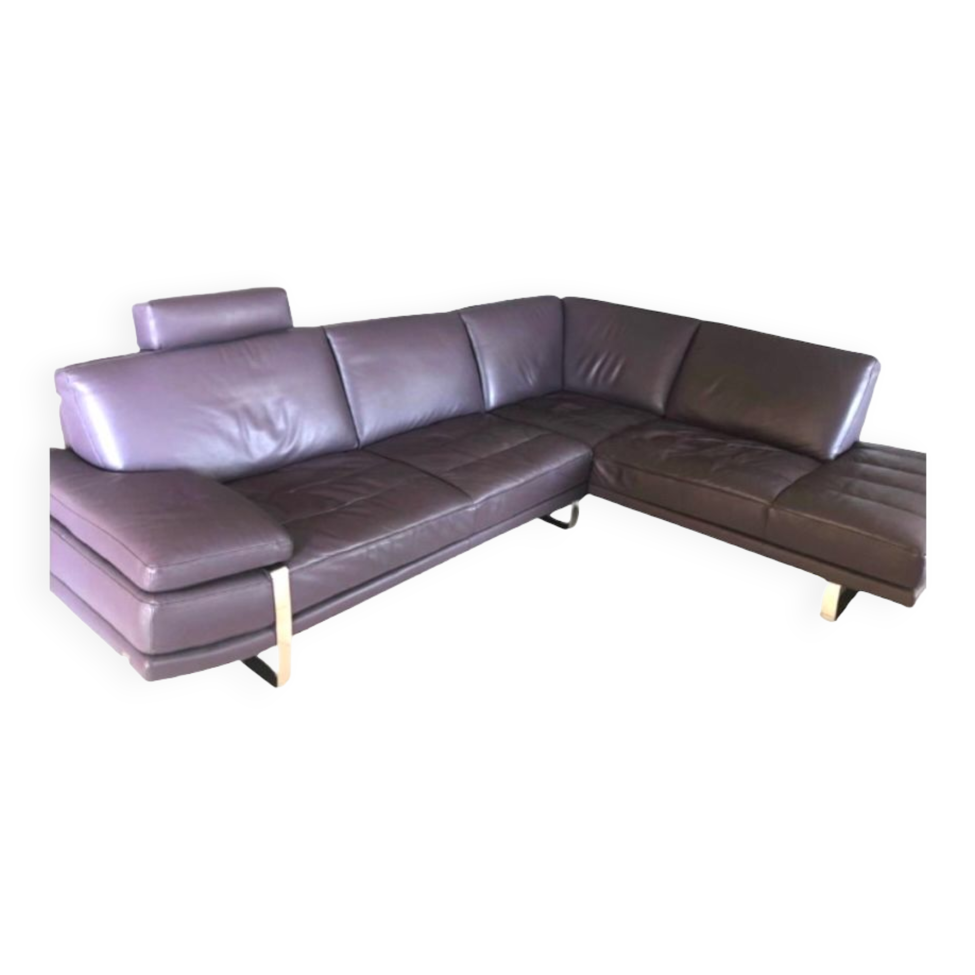 Bo Concept leather corner sofa