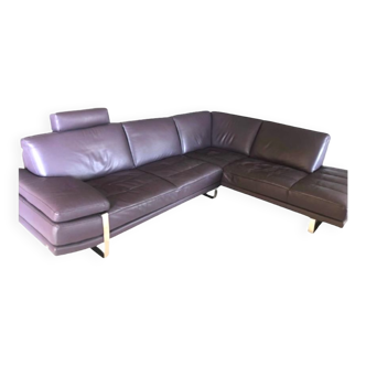 Bo Concept leather corner sofa
