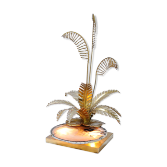 Lampe sculpturale en agate par Henri Fernandez, France, années 1970