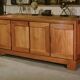 Elm wood sideboard in the style of Maison Regain, 1960s