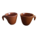 Duo of glazed potter's cups