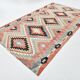 Geometric Madalion Design Kilim Rug, 181x320Cm Rug For Living Room